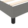 vidaXL Bed Frame Dark Grey Polyester, Plywood, Engineered Wood Full