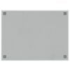 vidaXL Wall-mounted Magnetic Board White 31.5"x23.6" Tempered Glass