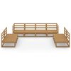 vidaXL Garden Lounge Set Honey brown Solid pine wood Large Modular