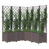 vidaXL Garden Planter Brown Polypropylene Large Planters