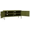 vidaXL TV Cabinet Olive Green Steel 41.3 in x 13.8 in x 19.7 in