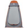 vidaXL Privacy Tent Gray and Orange Pop-up Waterproof