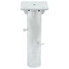 vidaXL In-ground Parasol Base Silver Steel Compact Durable