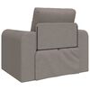 vidaXL Sofa Bed Taupe 38.58 x 27.95 x 32.68 in Velvet