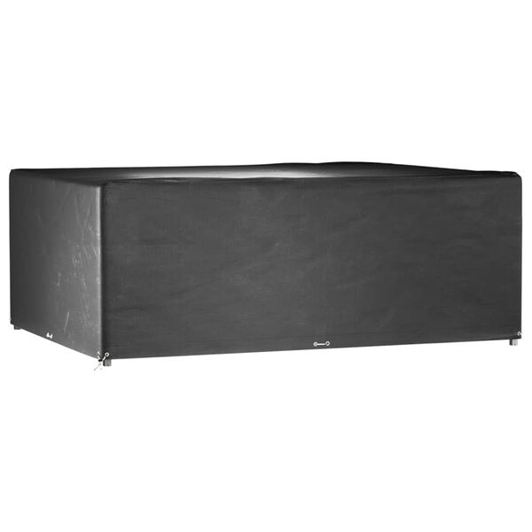 vidaXL Garden Furniture Cover Set of 2 Black Polyethylene