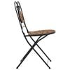 vidaXL Bistro Chair Set of 2 Terracotta Powder-coated iron, ceramic