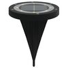 vidaXL Solar Ground Light Set of 12 Black