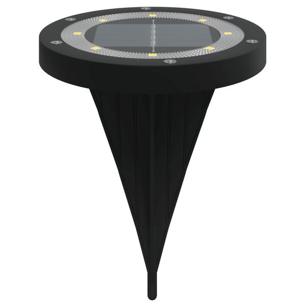 vidaXL Solar Ground Light Set of 12 Black
