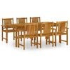 vidaXL Garden Dining Set Natural Wood Solid Acacia Wood with an Oil Finish