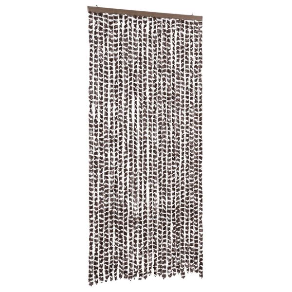 vidaXL Insect Curtain Brown and White 39.4x86.6" Chenille