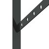 vidaXL Shelf Bracket Black Stainless Steel with Black Coating