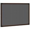 vidaXL Insect Screen Brown frame, Black mesh