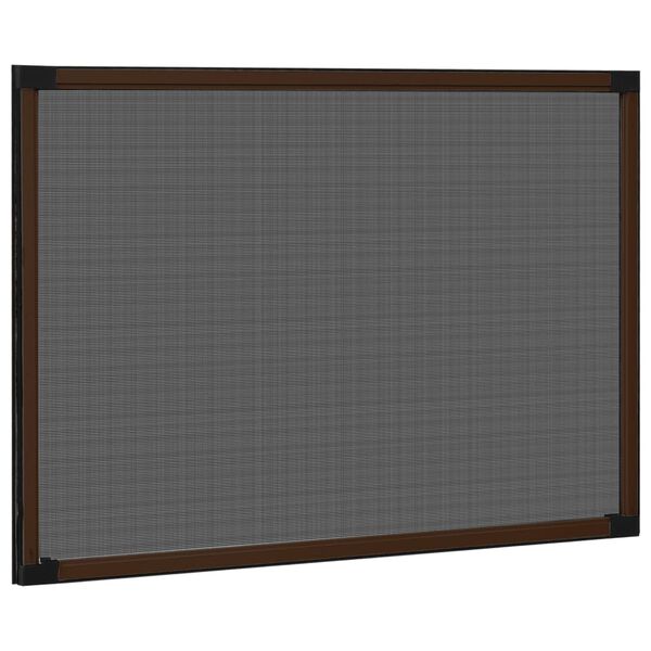 vidaXL Insect Screen Brown frame, Black mesh
