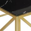 vidaXL Coffee Table Gold Stainless Steel 39.4 x 39.4 x 19.7 in