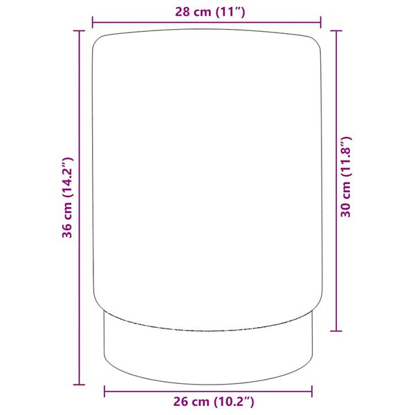 vidaXL Stool Light Gray and Gold Plywood, Velvet upholstery, Metal plate