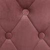 vidaXL Bar Chair Set of 2 Pink Velvet (100% polyester), solid beech wood