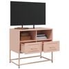 vidaXL TV Cabinet Pink Steel Medium TV Cabinet Rectangular