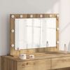 vidaXL Vanity Mirror with Mirror Artisan Oak 31.50 x 21.65 x 7.09 in