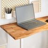 vidaXL Desk Top Light brown Solid oak wood 39.4 x 19.7 in Desk Top