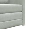 vidaXL Sofa Bed Light Grey 29.13 x 30.31 x 31.89 in Velvet