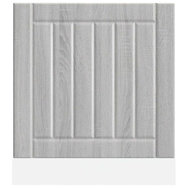 vidaXL Dishwasher Panel Grey sonoma Engineered wood Standard Durable