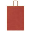 vidaXL Paper Bags 250 pcs with Handles Red 32x17x44 cm