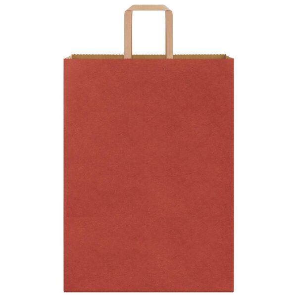 vidaXL Paper Bags 250 pcs with Handles Red 32x17x44 cm