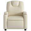 vidaXL Electric Massage Recliner Chair Cream