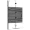 vidaXL Folding Shower Enclosure ESG 31.5"x55.1" Black
