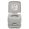 vidaXL Portable Camping Toilet Gray 2.6+2.6 gal