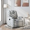 vidaXL Recliner Chair Light Grey Fabric (100% polyester), metal, plywood
