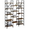 vidaXL Bookshelf Smoked oak Engineered wood Large Bookshelf