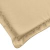 vidaXL Highback Chair Cushion Set of 4 Melange Beige 100% Polyester