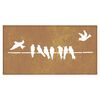 vidaXL Garden Wall Decoration Rustic Corten Steel Decorative Design