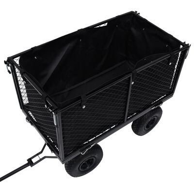 vidaXL Garden Cart Liner Black 33.9"x18.1"x16.1" Fabric