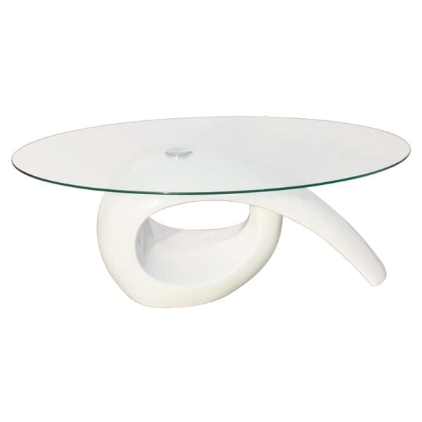 vidaXL Coffee Table High gloss white