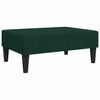 vidaXL Sofa Bed Dark Green Velvet (100% polyester), wood, plastic 2-seater