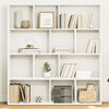 vidaXL Book Cabinet White Engineered wood 52 in Book Cabinet