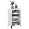 vidaXL Sideboard White Engineered wood, metal Medium Sideboard