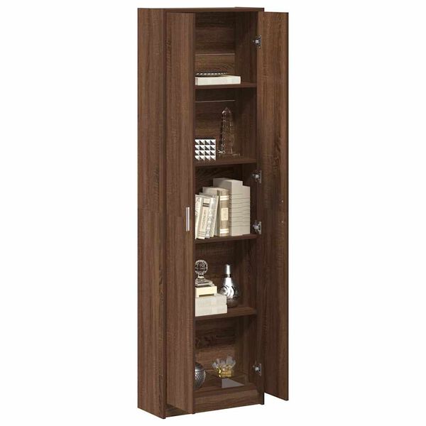 vidaXL Wardrobe Brown Oak 21.65 x 9.84 x 74.41 in Engineered Wood