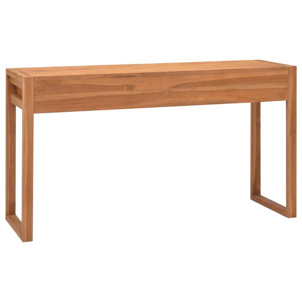 vidaXL Desk Teak Solid teak wood, plywood 47.2 x 15.7 x 29.5 in Desk