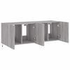 vidaXL TV Wall Cabinet Set of 2 Grey Sonoma Engineered Wood Medium