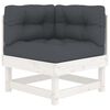 vidaXL Garden Lounge Set White, Anthracite