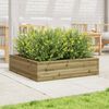 vidaXL Garden Planter Natural wood Treated pine wood Large