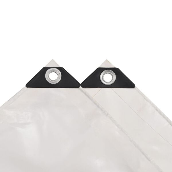vidaXL Tarpaulin 7.11 oz/ft² 13.1x19.7' White