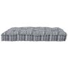 vidaXL Sofa Cushion Grey Print 47.24 x 31.50 x 4.72 in Fabric