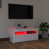 vidaXL TV Cabinet High gloss white Engineered wood 35.4x13.8x15.7 in