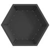 vidaXL Fire Pit Black 29.53 x 29.53 x 11.02 in Steel
