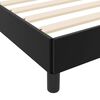 vidaXL Bed Frame with Mattress Black 31.50 x 78.74 in Fabric