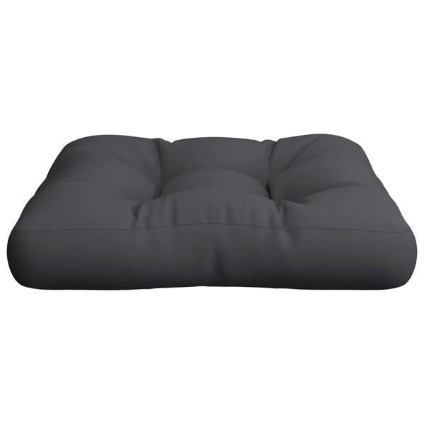vidaXL Pallet Cushion Black 100% polyester 22.8" x 22.8" x 3.9